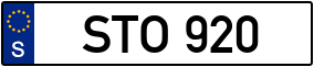 Trailer License Plate